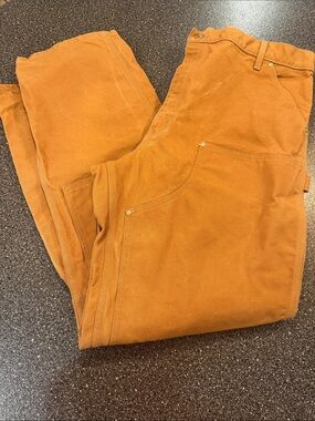 Carhartt Firm B01 Straight Leg Duck Double-Front work pants - 42 waist 34 length